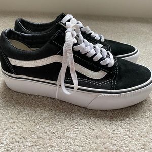 Vans suede sneaker. ONLY WORN ONCE!!